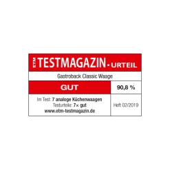 GASTROBACK Classic Waage 2 kg* Küchenwaage
