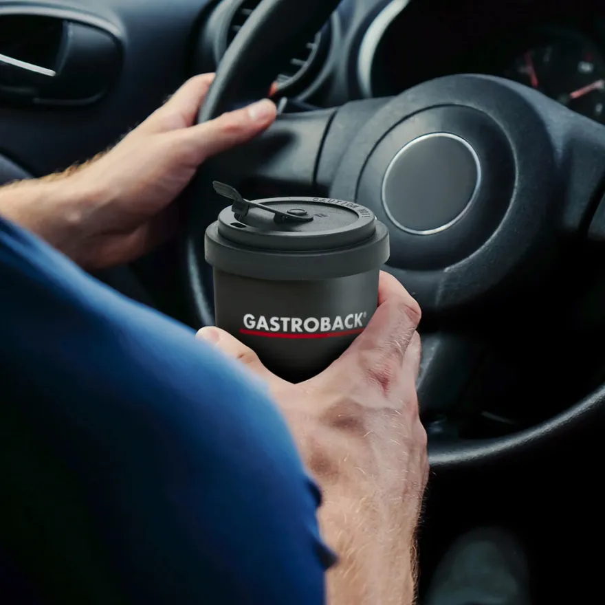 GASTROBACK Coffee to Go Becher aus Porzellan 0,4 L* Zubehör|Zubehör