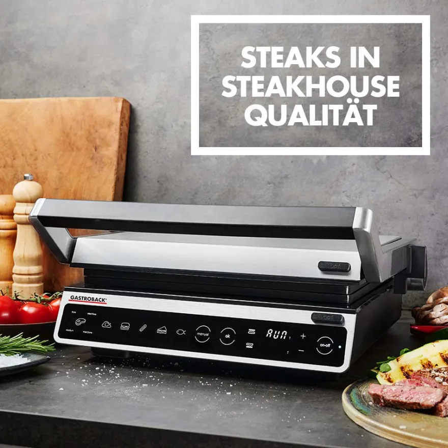 GASTROBACK Design BBQ Advanced Smart* Kontakt-, Elektro- & Tischgrill