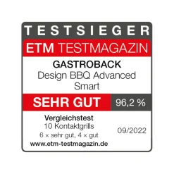 GASTROBACK Design BBQ Advanced Smart* Kontakt-, Elektro- & Tischgrill