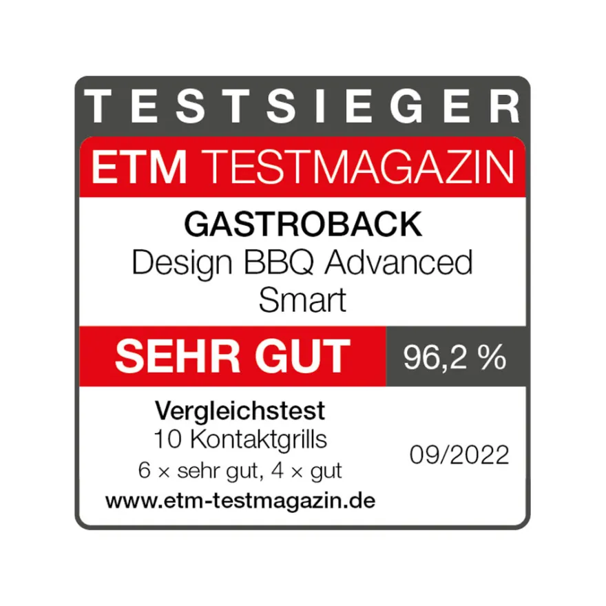 GASTROBACK Design BBQ Advanced Smart* Kontakt-, Elektro- & Tischgrill
