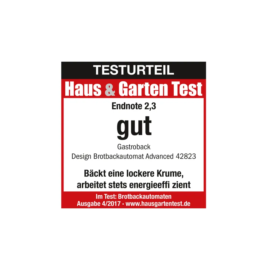 GASTROBACK Design Brotbackautomat Adv. inkl. Eiscremebehälter* Brotbackautomat|Brotbackautomat