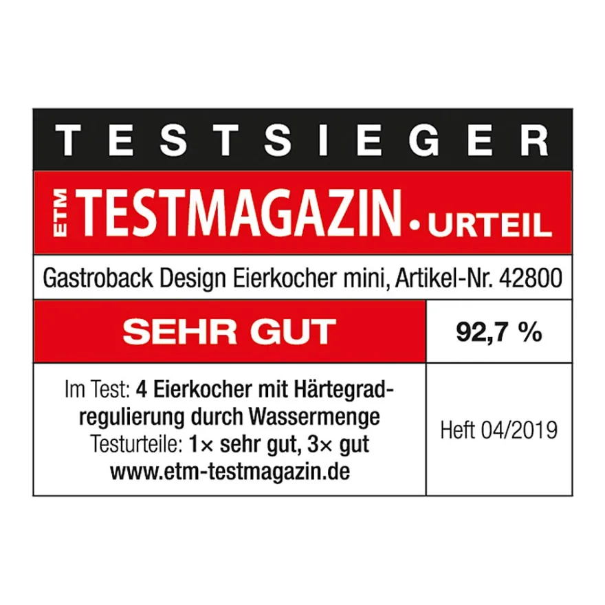 GASTROBACK Design Eierkocher Mini* Eierkocher