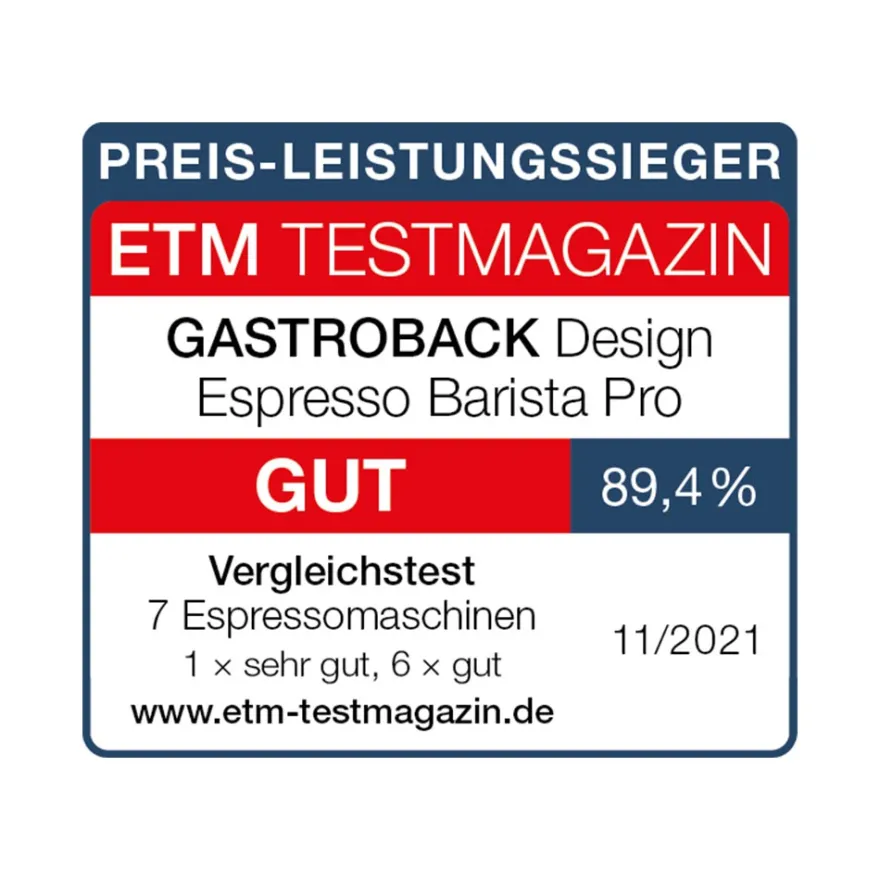 GASTROBACK Design Espresso Barista Pro* Espressomaschinen