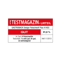 GASTROBACK Design Fleischwolf Plus* Fleischwolf