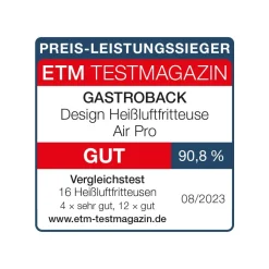 GASTROBACK Design Heißluftfritteuse Air Pro* Fritteuse, Heißluftfritteuse / Airfryer