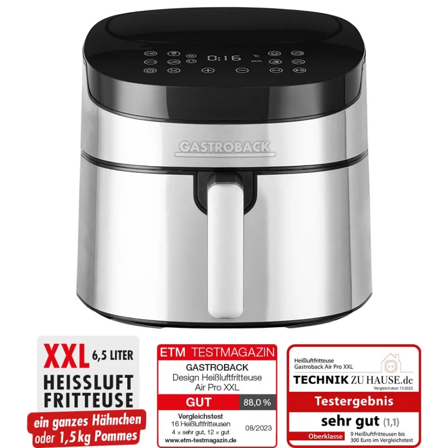 GASTROBACK Design Heißluftfritteuse Air Pro XXL* Fritteuse, Heißluftfritteuse / Airfryer
