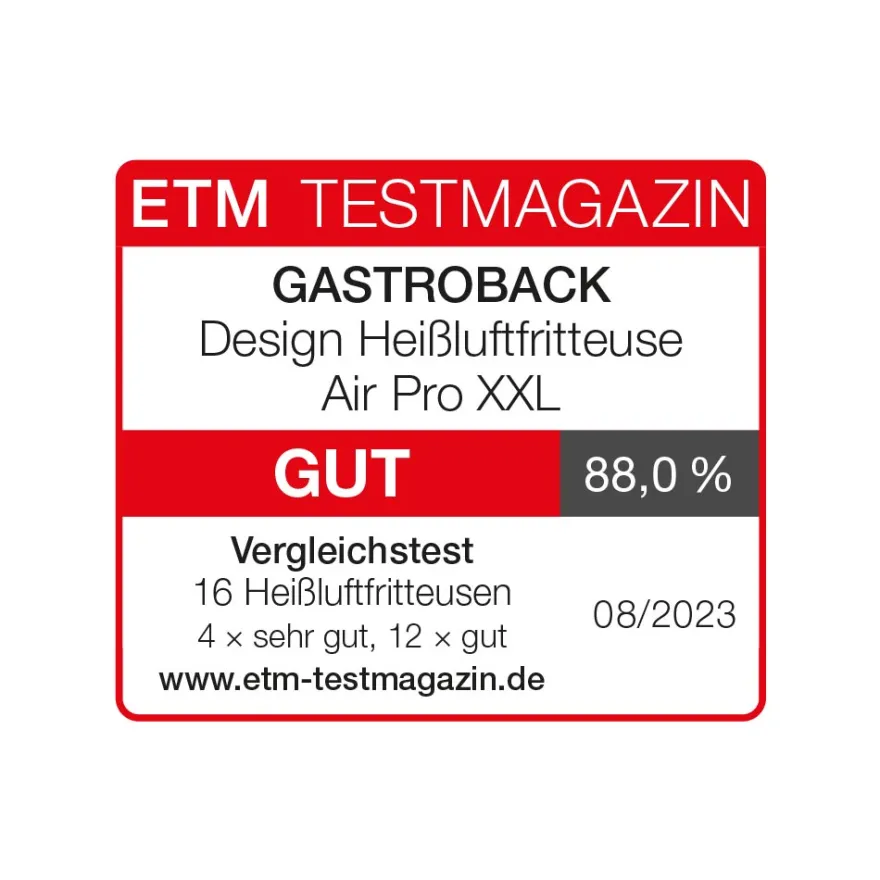 GASTROBACK Design Heißluftfritteuse Air Pro XXL* Fritteuse, Heißluftfritteuse / Airfryer