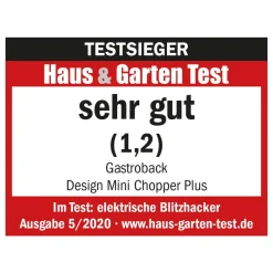 GASTROBACK Design Mini Chopper Plus* Zerkleinerer, Elektromesser & Food Processor