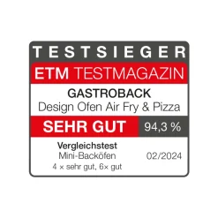 GASTROBACK Design Ofen Air Fry & Pizza* Minibackofen