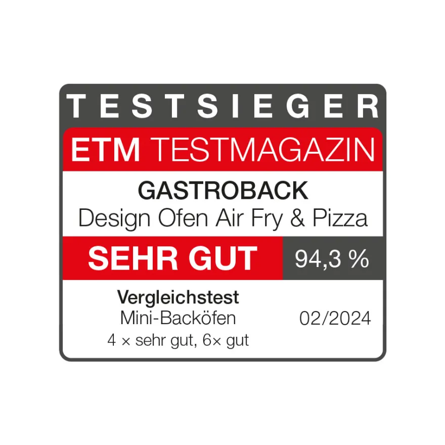 GASTROBACK Design Ofen Air Fry & Pizza* Minibackofen