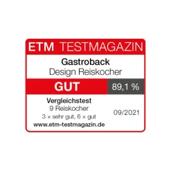 GASTROBACK Design Reiskocher* Reiskocher & Multikocher