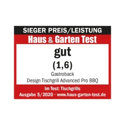 GASTROBACK Design Tischgrill Advanced Pro BBQ* Kontakt-, Elektro- & Tischgrill