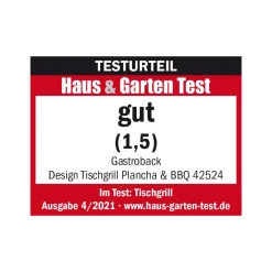 GASTROBACK Design Tischgrill Plancha & BBQ* Kontakt-, Elektro- & Tischgrill