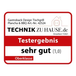 GASTROBACK Design Tischgrill Plancha & BBQ* Kontakt-, Elektro- & Tischgrill