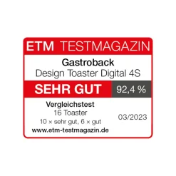 GASTROBACK Design Toaster Digital 4S* Toaster