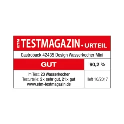 GASTROBACK Design Wasserkocher Mini* Teekocher & Wasserkocher