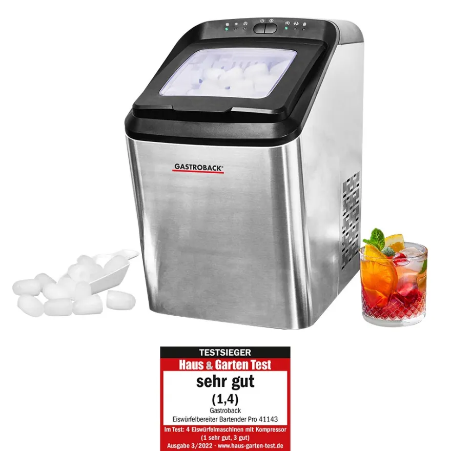 GASTROBACK Eiswürfelbereiter Bartender Pro* Eiswürfelmaschine & Ice-Crusher