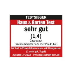 GASTROBACK Eiswürfelbereiter Bartender Pro* Eiswürfelmaschine & Ice-Crusher