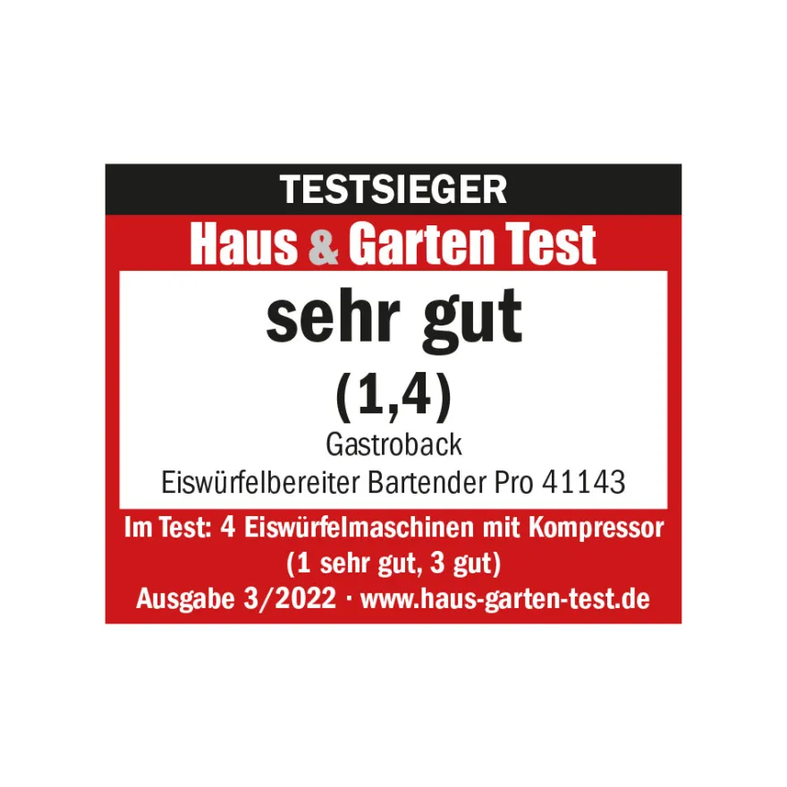GASTROBACK Eiswürfelbereiter Bartender Pro* Eiswürfelmaschine & Ice-Crusher