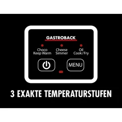 GASTROBACK Fondue MultiCook 4-in-1 & Kochplatte* Raclette & Fondue