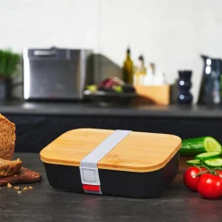 GASTROBACK Lunchbox schwarz, mit Bambusdeckel* Home