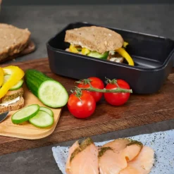 GASTROBACK Lunchbox schwarz, mit Bambusdeckel* Home