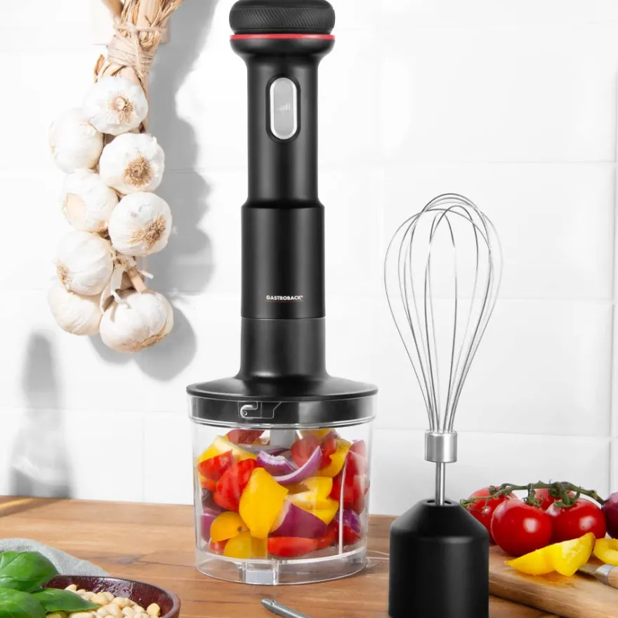 GASTROBACK Kabelloser Design Stabmixer Set 5 in 1* Stabmixer & Akku-Stabmixer
