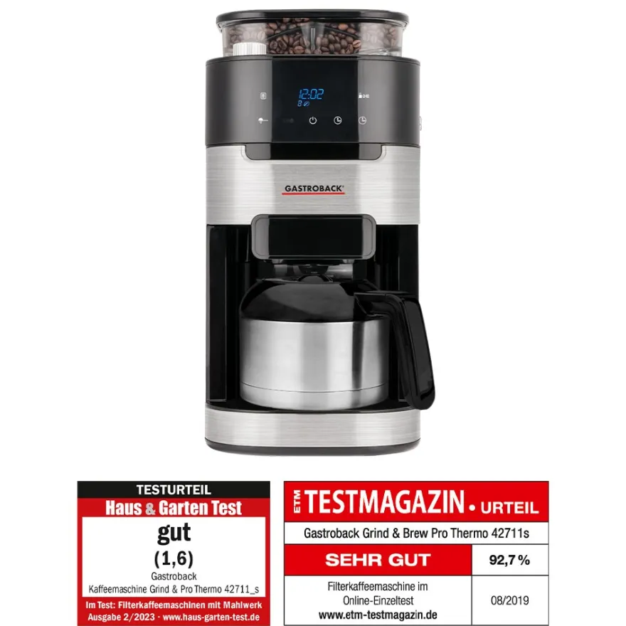 GASTROBACK Kaffeemaschine Grind & Brew Pro Thermo* Filterkaffeemaschinen