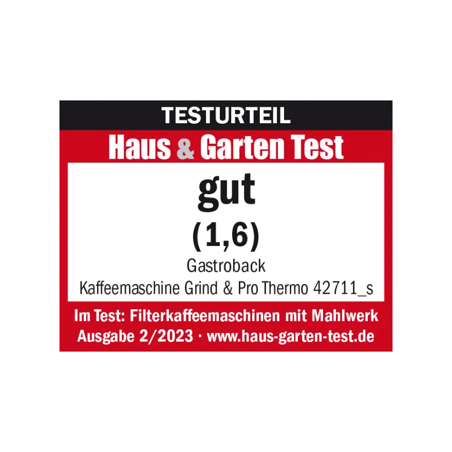 GASTROBACK Kaffeemaschine Grind & Brew Pro Thermo* Filterkaffeemaschinen