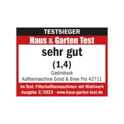 GASTROBACK Kaffeemaschine Grind & Brew Pro* Filterkaffeemaschinen