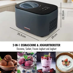 GASTROBACK Mini Gelateria 2-in-1 Kompressor-Eismaschine 1 l* Eismaschine & Ice Shaver