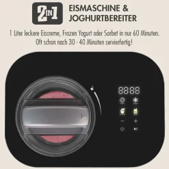 GASTROBACK Mini Gelateria 2-in-1 Kompressor-Eismaschine 1 l* Eismaschine & Ice Shaver