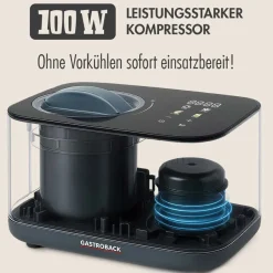 GASTROBACK Mini Gelateria 2-in-1 Kompressor-Eismaschine 1 l* Eismaschine & Ice Shaver