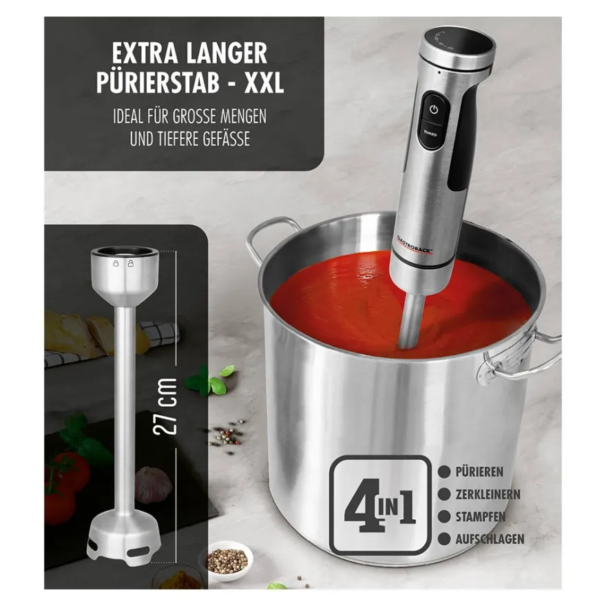 GASTROBACK Powermix Stabmixer Professional 1.500W* Stabmixer & Akku-Stabmixer