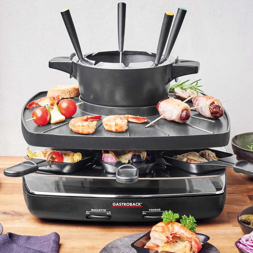 GASTROBACK Raclette Fondue Set Family and Friends* Raclette & Fondue