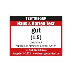 GASTROBACK Waffeleisen Advanced Control* Waffeleisen